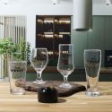 Coffret de 4 verres à bière en verre style bistrot