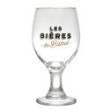Coffret de 4 verres à bière en verre style bistrot