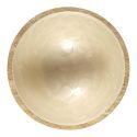 Bol en bois de manguier avec intérieur texturé nid d’abeille beige (Ø15 cm)