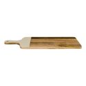 Planche en bois de manguier avec manche texturé nid d’abeille beige (L58cm)
