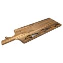 Planche à fromage en acacia 60×20 cm avec ses 3 couteaux inclus
