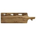Planche à fromage en acacia 60×20 cm avec ses 3 couteaux inclus