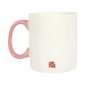 Mug XXL 70 cl en céramique blanc et rose avec message esprit Girl Power