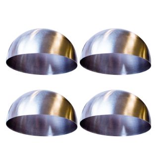 Set de 4 dômes de présentation en inox (Ø8cm)
