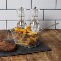 Panier de présentation pour frites en fer style bistrot (23x13,8cm)