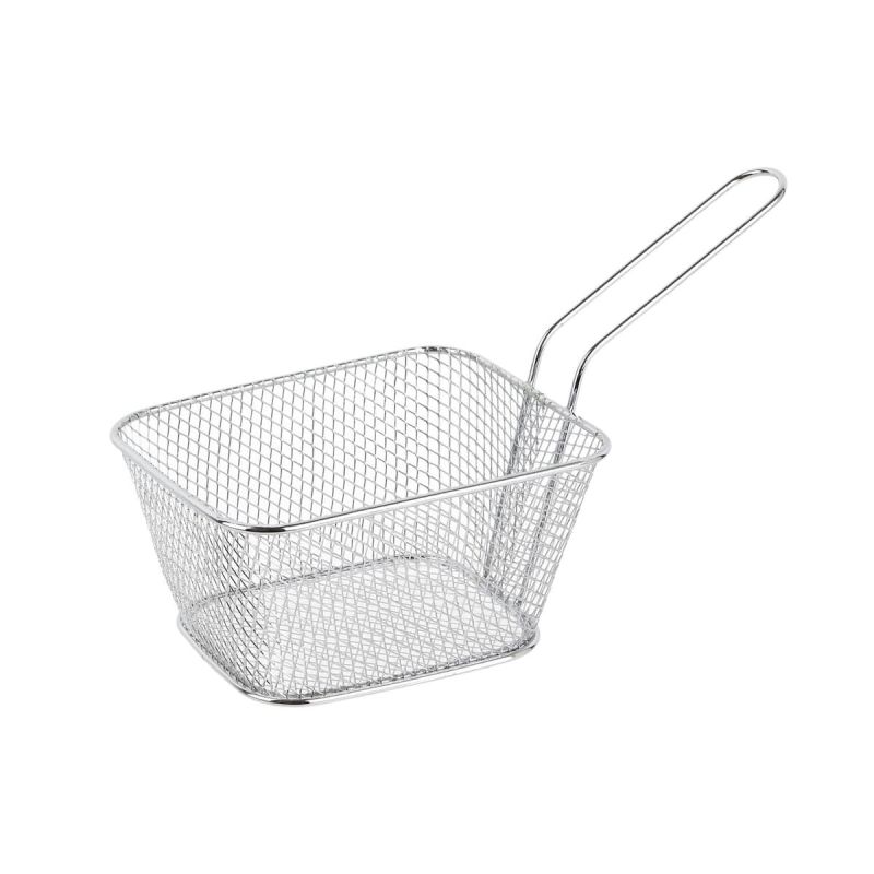 Panier de présentation pour frites en fer style bistrot (23x13,8cm)