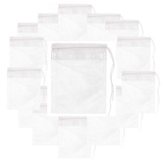 Set de 40 sachets de thé en papier blanc à usage unique