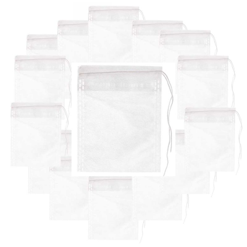 Set de 40 sachets de thé en papier blanc à usage unique Set de 40 sachets de thé en papier blanc à usage unique