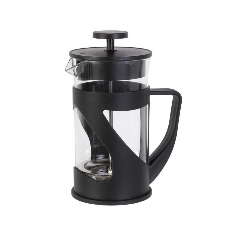 Cafetière à Piston 60cl en verre et Plastique noir pour 5 Tasses Cafetière à Piston 60cl en verre et Plastique noir pour 5 Tasses