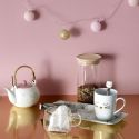 Mug chat 35cl en céramique blanc avec cuillère en inox