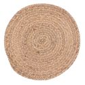 Ensemble de 4 sets de table rond tressés en jonc de mer naturel (Ø38cm)