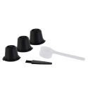 Set de 3 capsules réutilisables pour nespresso en plastique et acier inoxydable