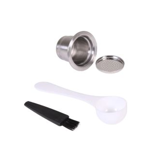 Capsule réutilisable pour nespresso en acier inoxydable avec ses accessoires