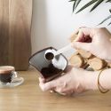 Filtre à café réutilisables en acier inoxydable taupe cannelle (taille 4)