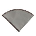Filtre à café réutilisables en acier inoxydable taupe cannelle (taille 4)