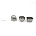 Set de 2 boules à thé en acier inoxidable avec support