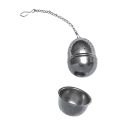 Set de 2 boules à thé en acier inoxidable avec support