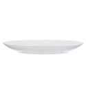 Set de 6 assiettes plates blanches en porcelaine avec liseré doré (Ø26,5 cm) - AURA