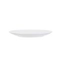 Set de 6 assiettes à dessert blanches en porcelaine avec liseré doré (Ø20cm) - AURA