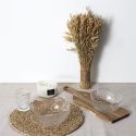 Set de 6 verres 25cl en verre avec reliefs géométriques et liseré doré