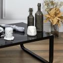 Bouteille à clapet 1L en verre teinté gris