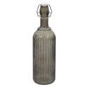 Bouteille à clapet 1L en verre teinté gris