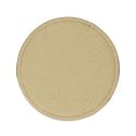 Set de 4 dessous de verre ronds en plastique effet doré (Ø10 cm)