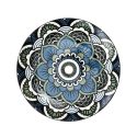 Set de 6 assiettes à dessert en porcelaine bleu mandala (Ø19cm)
