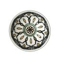 Set de 6 bols en porcelaine vert mandala (Ø15cm)