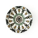 Set de 6 bols en porcelaine vert mandala (Ø12cm)