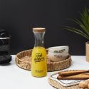 Carafe bistrot 1L en verre avec couvercle en liège