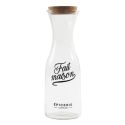 Carafe bistrot 1L en verre avec couvercle en liège