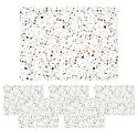 Ensemble de 6 sets de table en plastique effet terrazzo(40x30cm)
