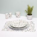 Ensemble de 6 sets de table en plastique effet terrazzo(40x30cm)