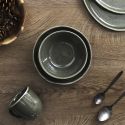 Set de 6 mugs en céramique au grés du temps vert (30cl) - MAKA