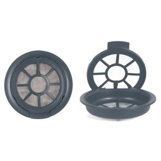 Set de 2 capsules réutilisables pour senseo en plastique et acier inoxydable gris