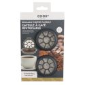 Set de 2 capsules réutilisables pour senseo en plastique et acier inoxydable gris