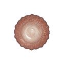 Set de 6 bols en verre motif ethnique teinte cuivre (Ø15 cm)