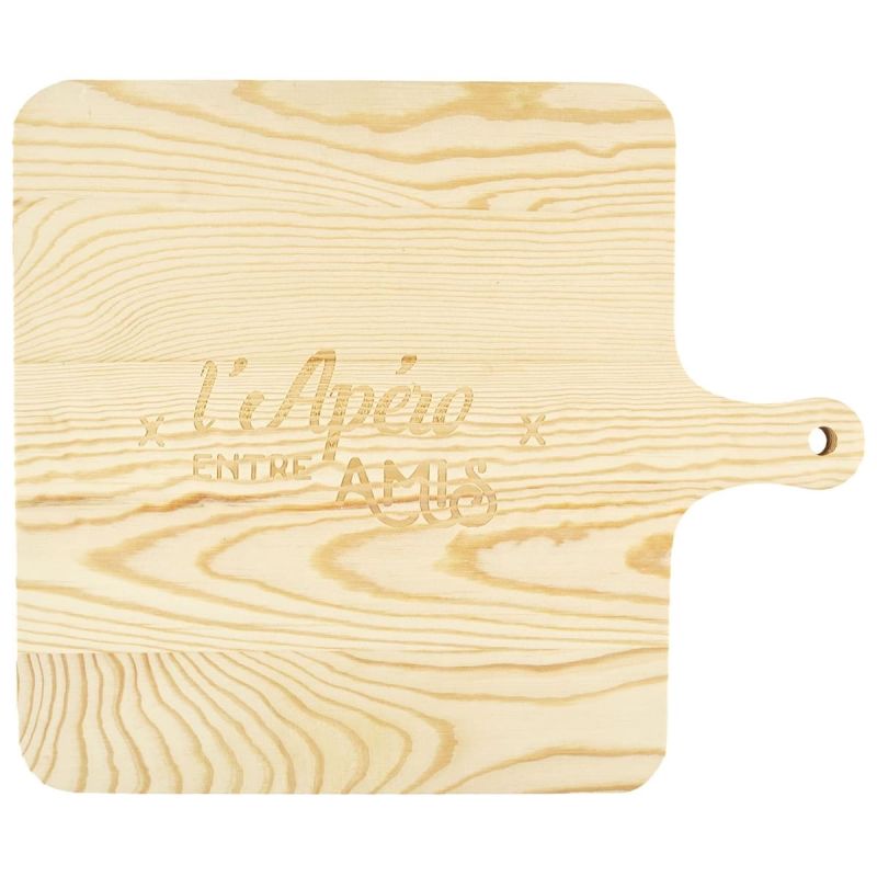 Planche de présentation apéritive en bois avec emplacements personnalisés Planche de présentation apéritive en bois avec emplacements personnalisés