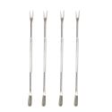 Set de 8 curettes à crustacés en acier inoxydable argenté