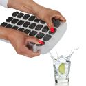 Bac à glaçons souple gris capacité 32 glaçons en polypropylène et caoutchouc