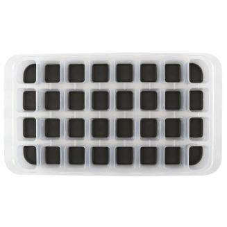 Bac à glaçons souple gris capacité 32 glaçons en polypropylène et caoutchouc