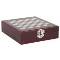 Coffret de vin 4 accessoires avec échiquier