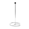 Égouttoir pour carafe à vin en métal chromé argenté avec patins antidérapants