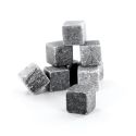 Set de 9 pierres à whisky grises avec filet de rangement
