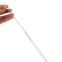 Set de 4 pailles en verre transparent réutilisables avec goupillon de nettoyage