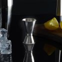 Doseur alcool double en inox(15 ml et 30 ml) hauteur 8 cm