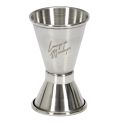 Doseur alcool double en inox(15 ml et 30 ml) hauteur 8 cm