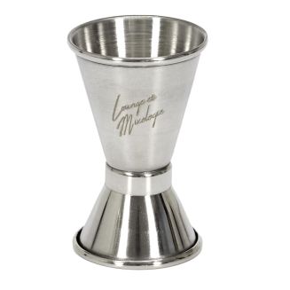 Doseur alcool double en inox(15 ml et 30 ml) hauteur 8 cm