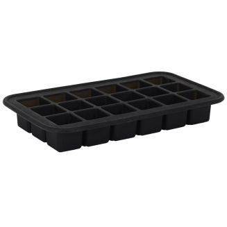 Moule noir à glaçons cubes capacité 18 glaçons en silicone